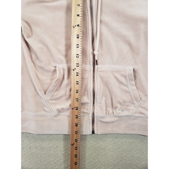 H&M Sweater Womens Small Fleece Hoodie Polyester‎ Full Zip Long Sleeve Velvet - Picture 9 of 16